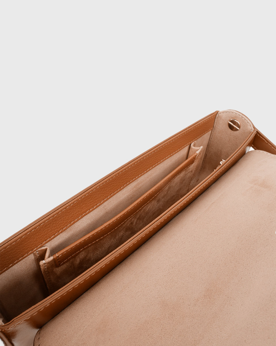 Chocolate on sale clutch bag
