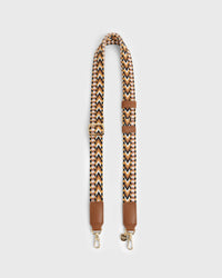 Webbing Bag Strap (Camel/Black)