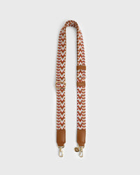 Webbing Bag Strap (Camel/Burgundy)