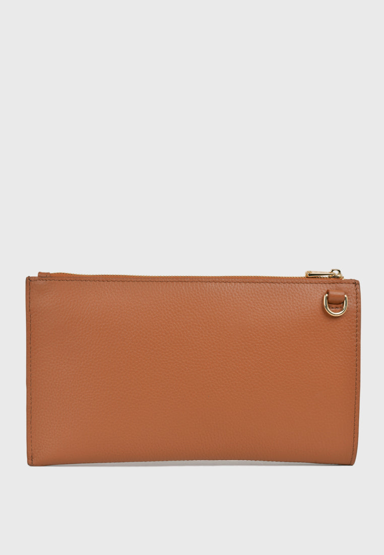 Aimee Wristlet Clutch (Camel)