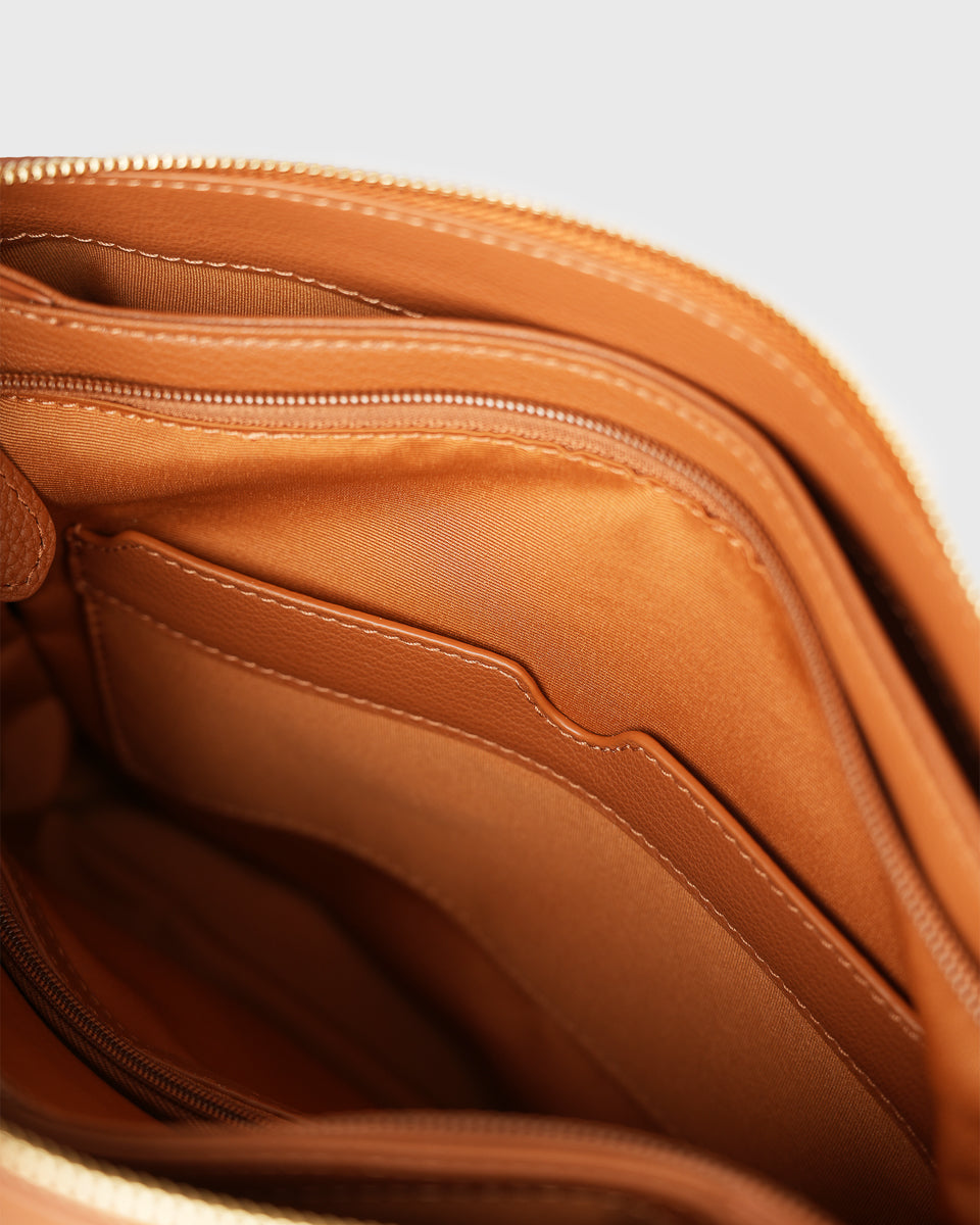 Shoulder Bag Moos Camel Camel 54 x 31 x 17 cm Padded main image 0