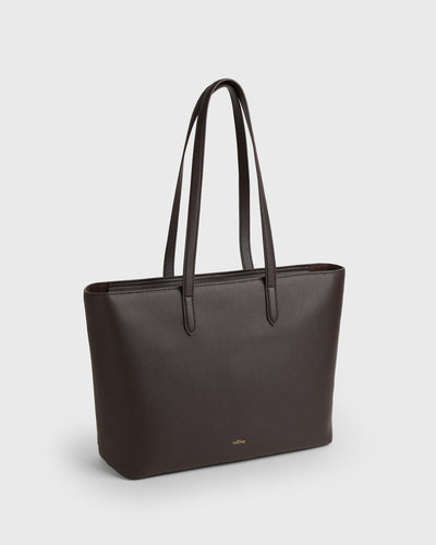 Aimee Work Tote (Dark Plum)