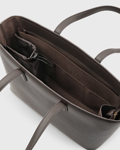 Aimee Work Tote (Dark Plum)