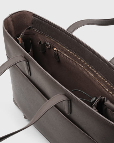 Aimee Work Tote (Dark Plum)