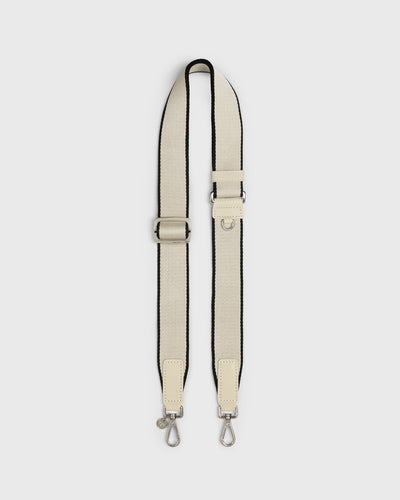 Webbing Bag Strap (Cream/Silver)