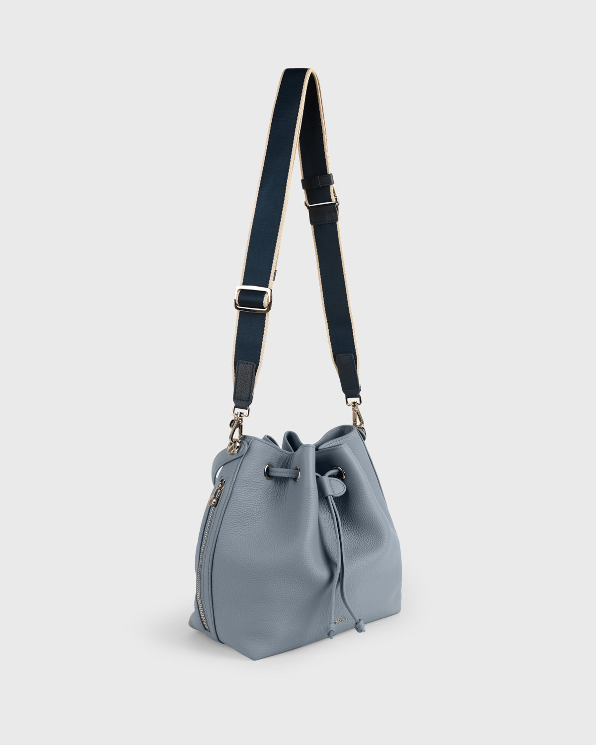 Webbing Bag Strap (Navy/Silver)