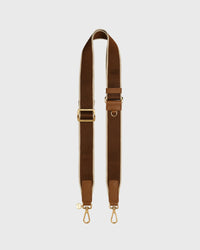 Webbing Bag Strap (Chocolate/Gold)