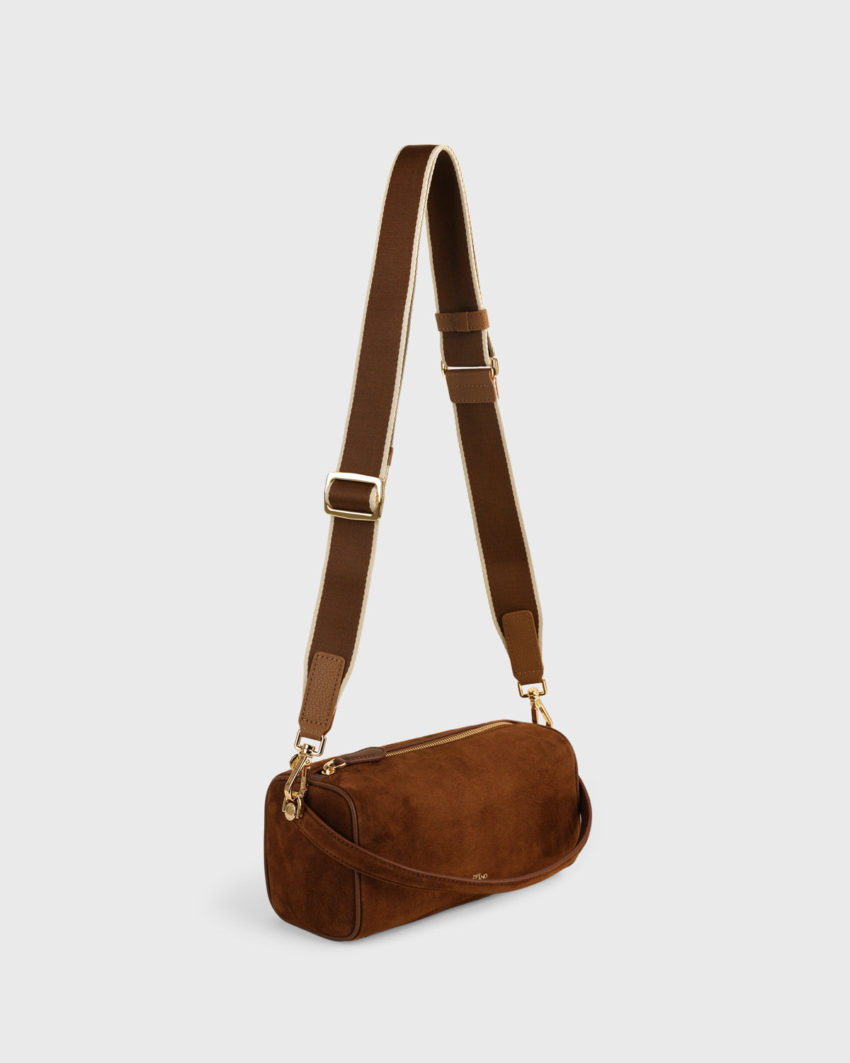 Webbing Bag Strap (Chocolate/Gold)