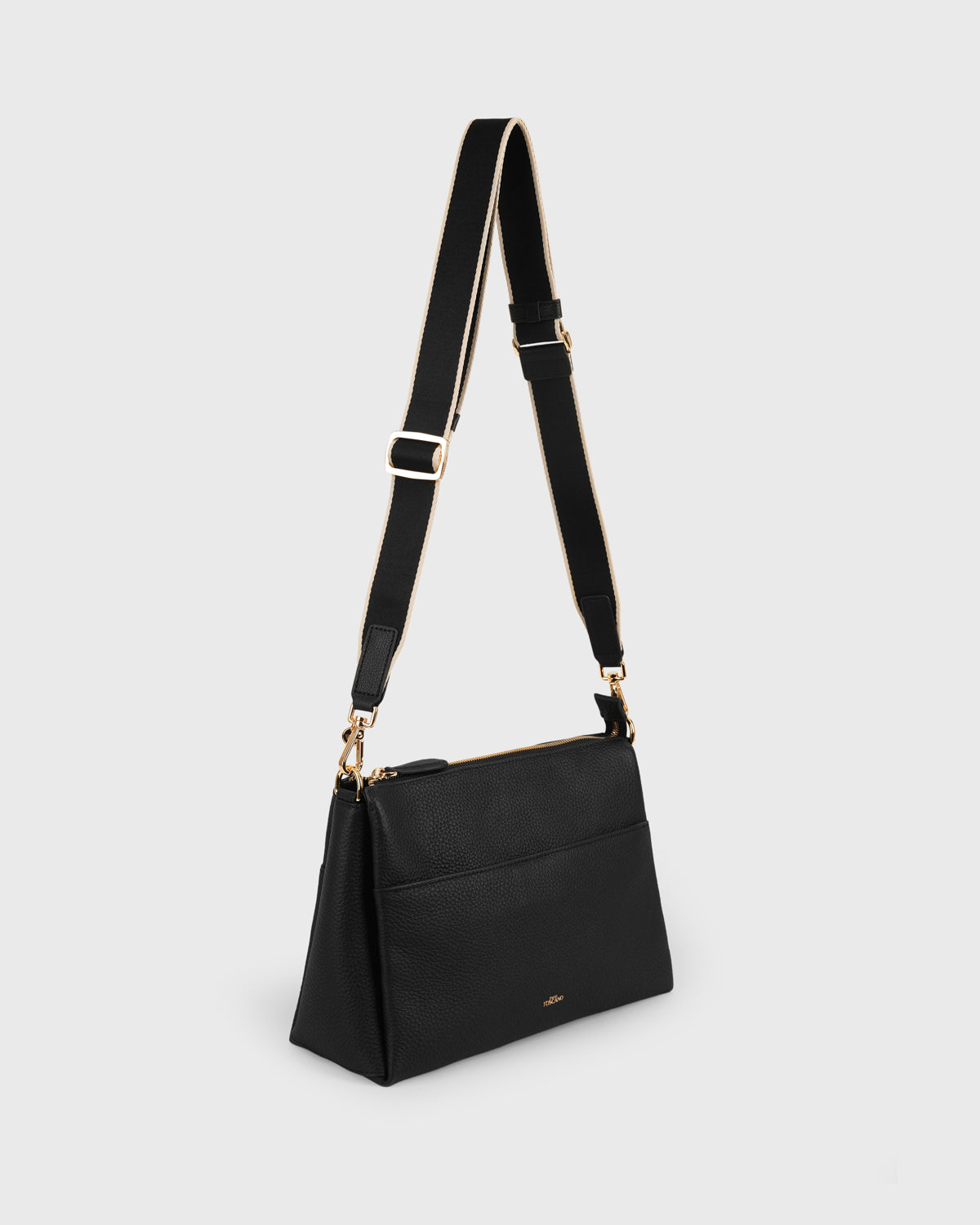 Webbing Bag Strap (Black/Gold)