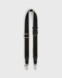 Webbing Bag Strap (Black/Silver)