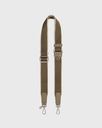 Webbing Bag Strap (Taupe/Silver)