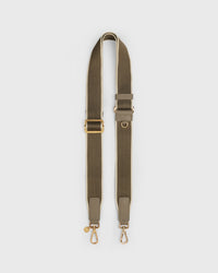 Webbing Bag Strap (Taupe/Gold)
