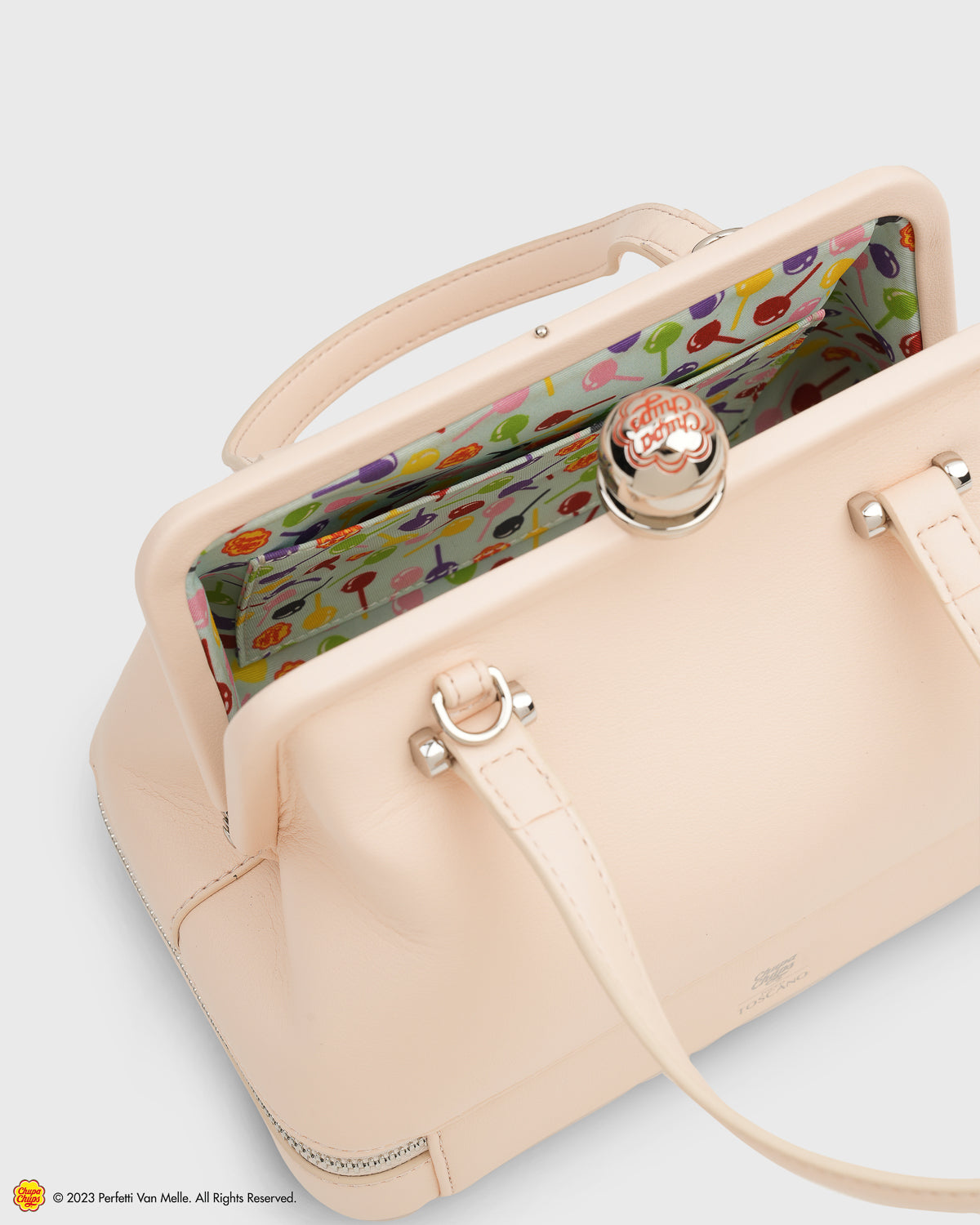 TOS x Chupa Chups Frame Satchel (Strawberry Cream)