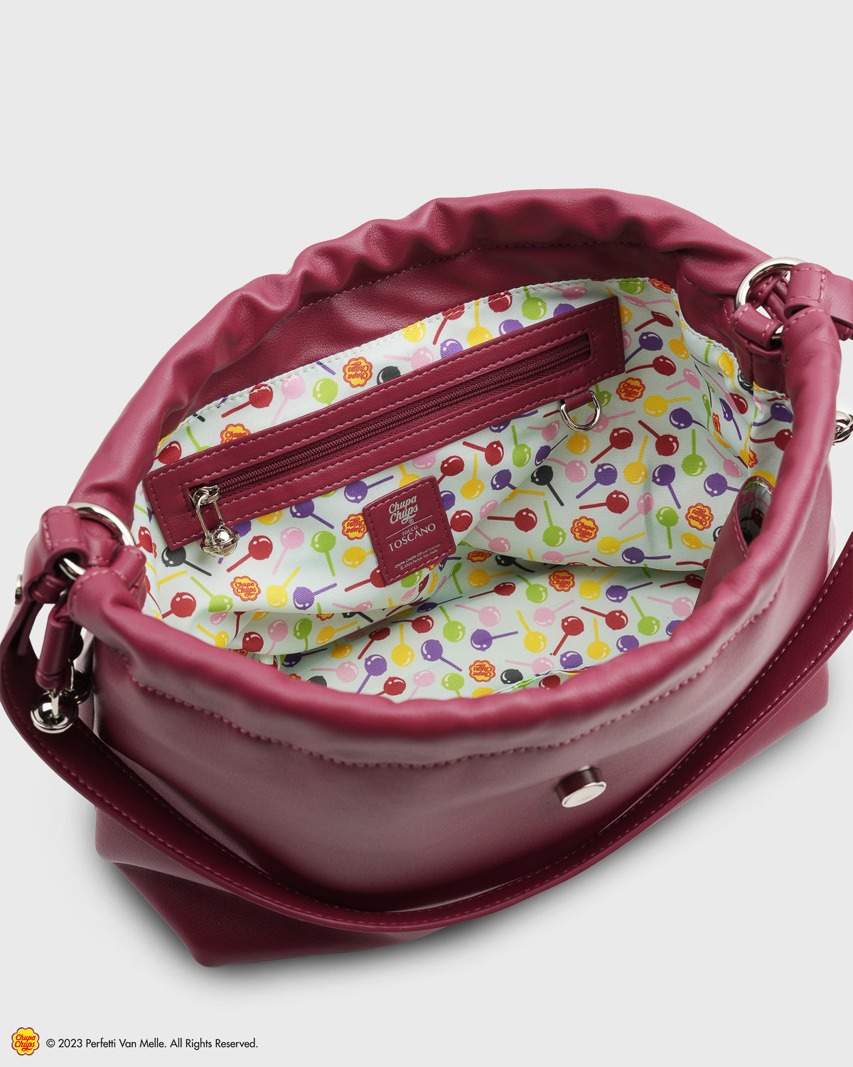 TOS x Chupa Chups Ruched Bag (Cherry)