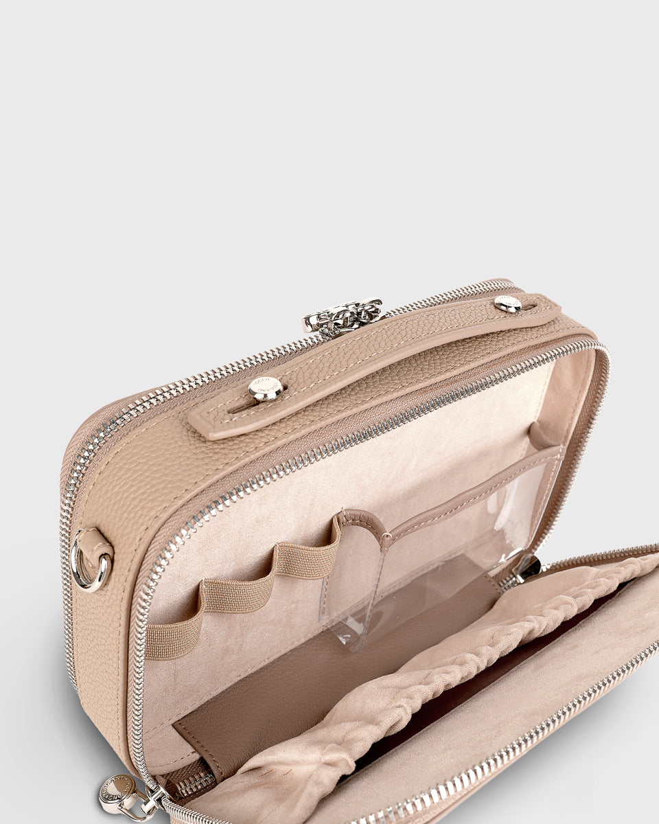 TOS x Porcelain Train Case (Taupe)