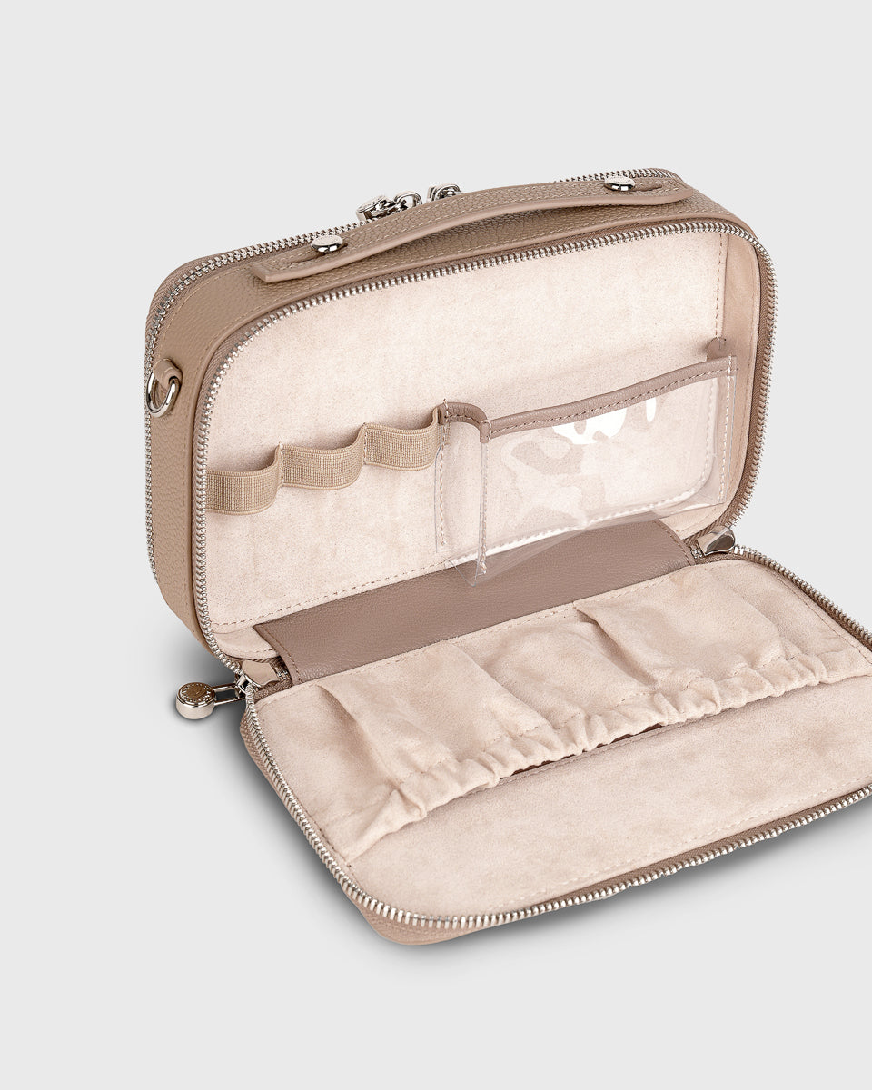 TOS x Porcelain Train Case (Taupe)