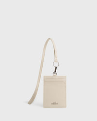 Calla Cardholder with Lanyard (Cream)