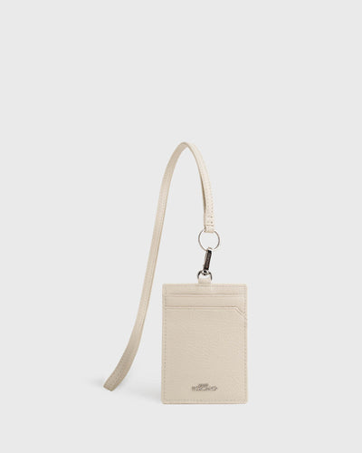 Calla Cardholder with Lanyard (Cream)