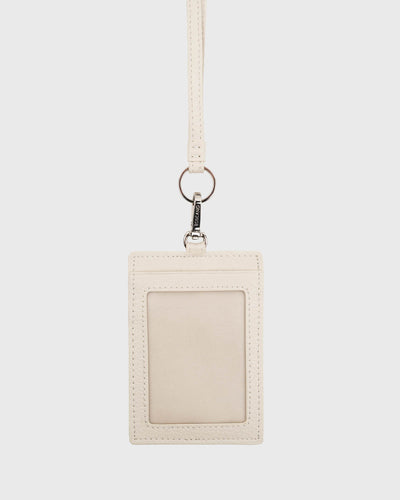 Calla Cardholder with Lanyard (Cream)