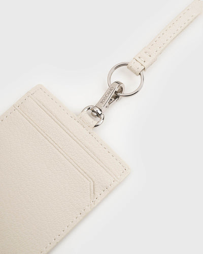 Calla Cardholder with Lanyard (Cream)