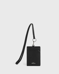 Calla Cardholder with Lanyard (Black)