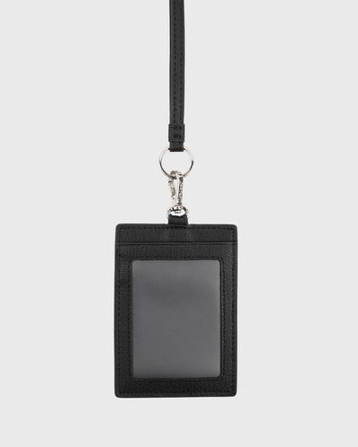 Calla Cardholder with Lanyard (Black)