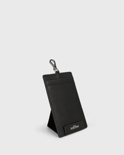 Calla Dual-use Cardholder with Lanyard (Black)