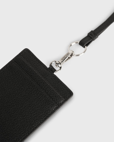 Calla Dual-use Cardholder with Lanyard (Black)