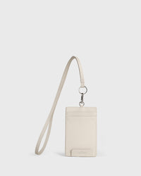 Calla Dual-use Cardholder with Lanyard (Cream)