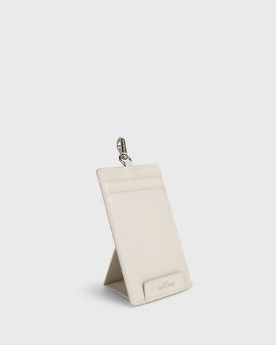 Calla Dual-use Cardholder with Lanyard (Cream)