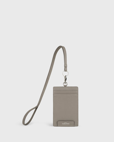 Calla Dual-use Cardholder with Lanyard (Grey)