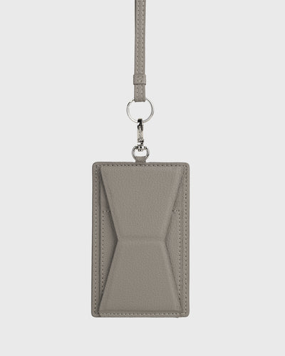 Calla Dual-use Cardholder with Lanyard (Grey)