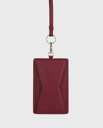 Calla Dual-use Cardholder with Lanyard (Cherry)