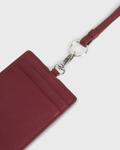 Calla Dual-use Cardholder with Lanyard (Cherry)
