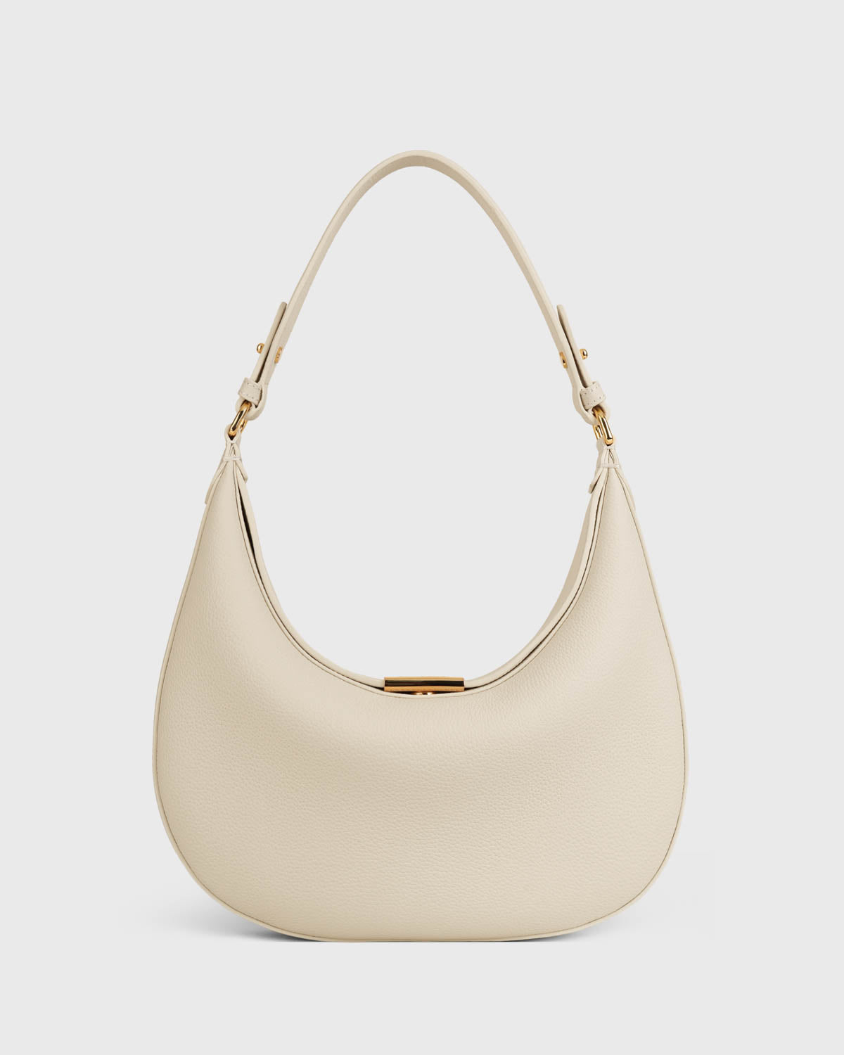 Gianna Crescent Hobo (Cream) - Tocco Toscano