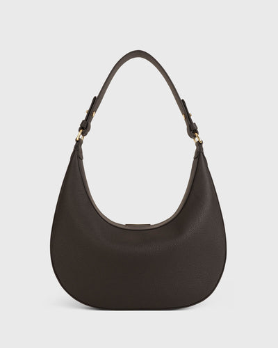 Gianna Crescent Hobo (Dark Plum)