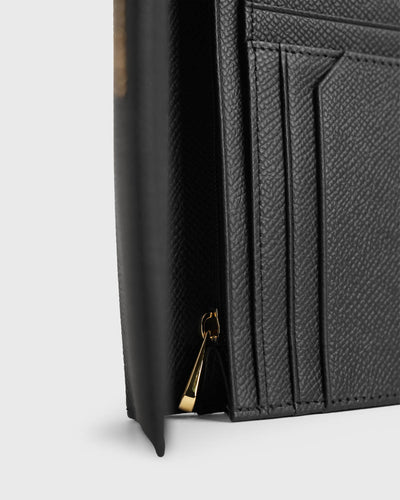 Heather Bifold Wallet (Black)