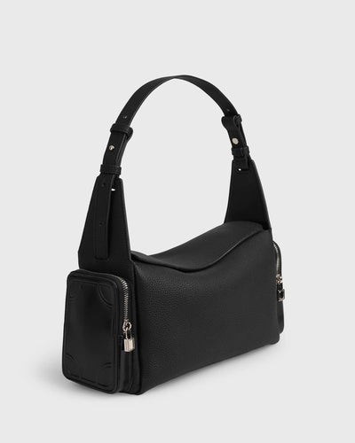 Mahjong Shoulder Bag	(Black)