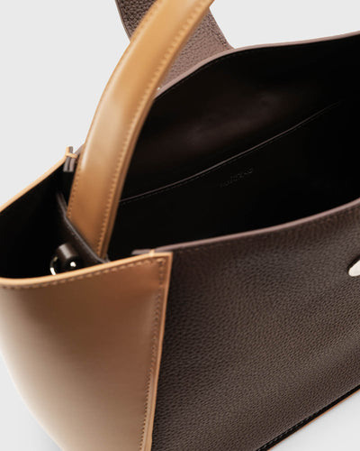 Mahjong Trapeze Bag (Espresso/Toffee)