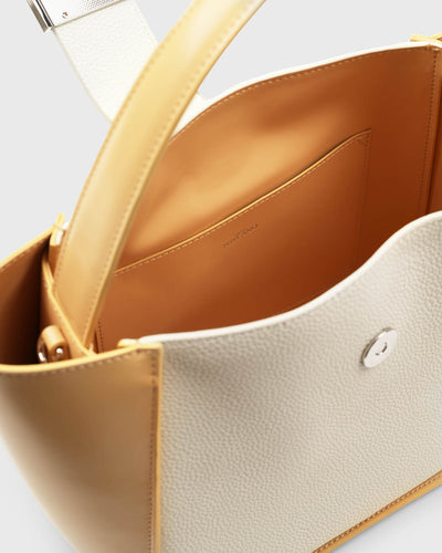 Mahjong Trapeze Bag (Cream/Maize)