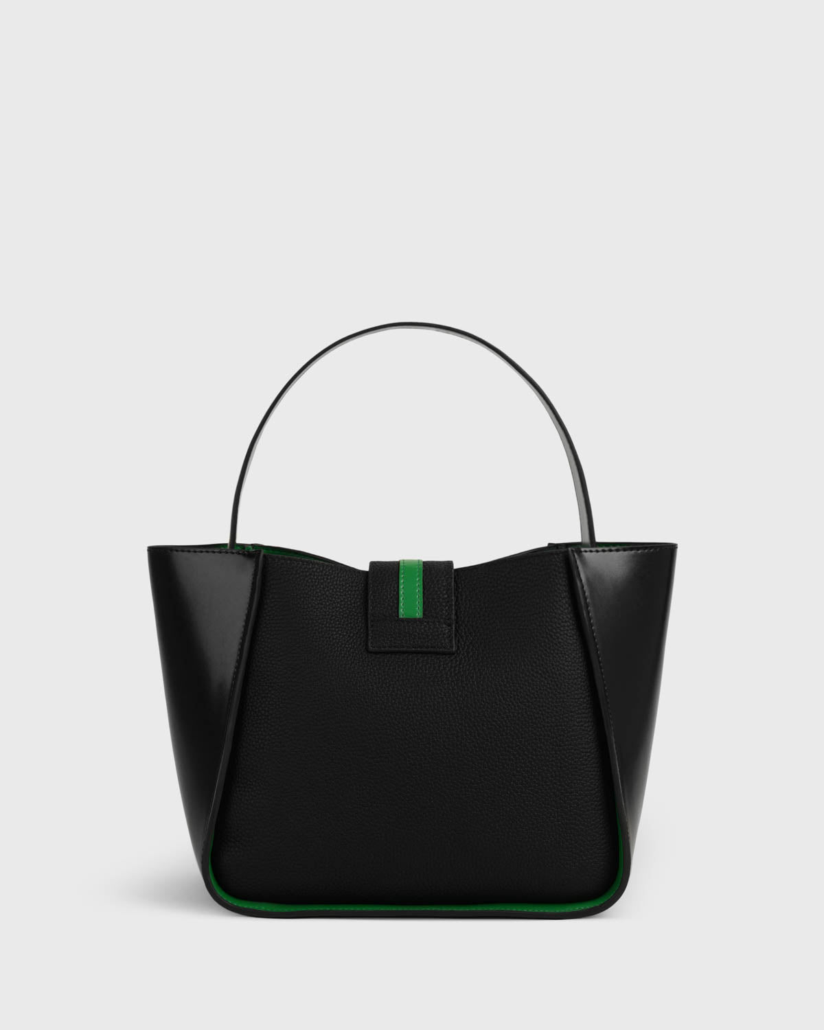 Mahjong Trapeze Bag (Black/Bold Green)