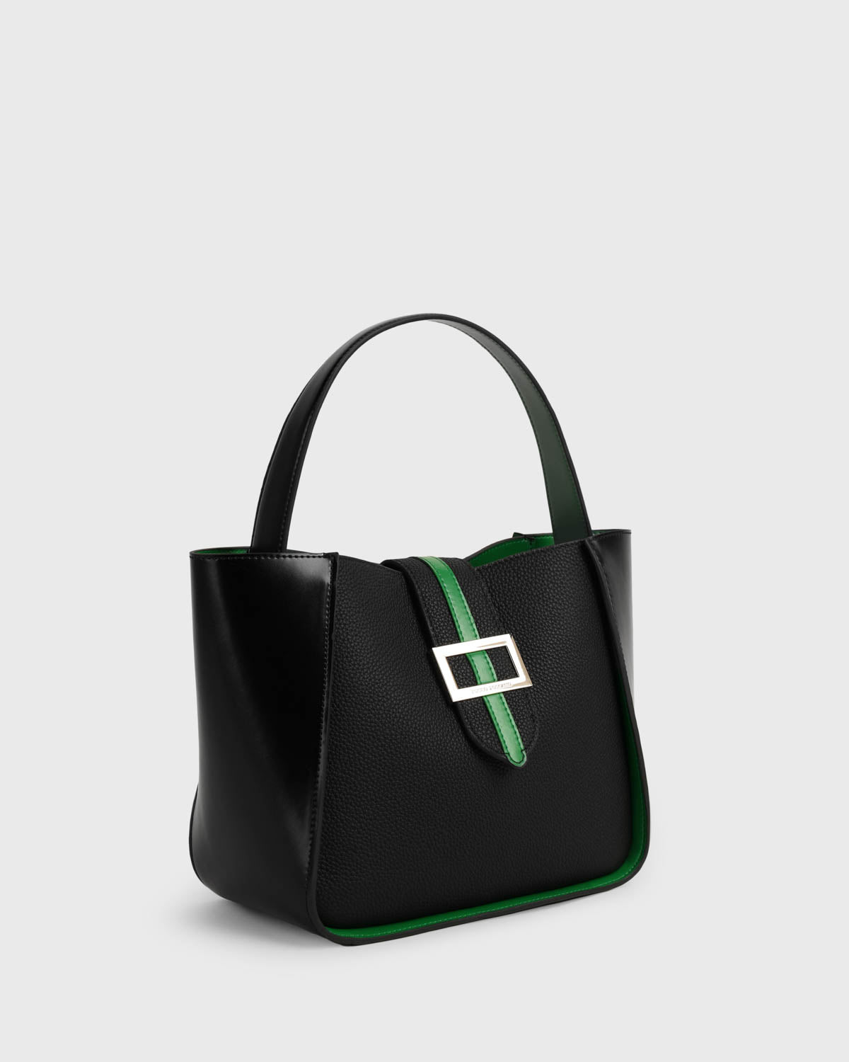 Mahjong Trapeze Bag (Black/Bold Green)