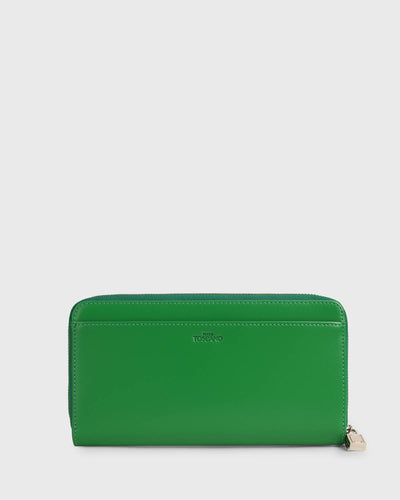 Mahjong Long Wallet (Bold Green)