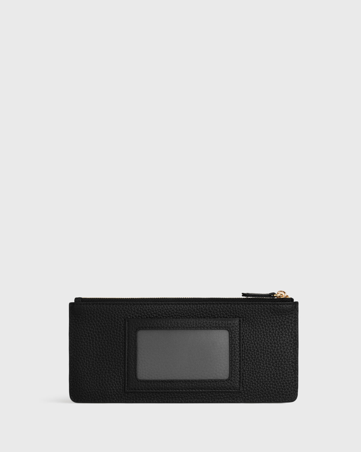 Aimee L-zip Wristlet Clutch (Black)