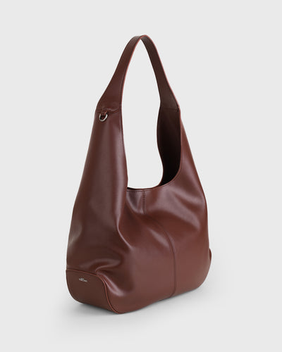Juni Slouchy Hobo (Burgundy)