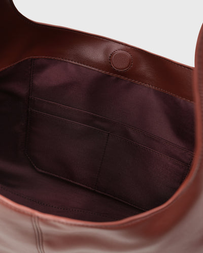 Juni Slouchy Hobo (Burgundy)