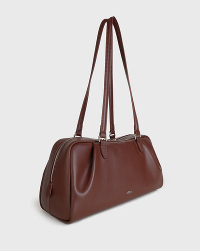 Juni Bowler Bag (Burgundy)