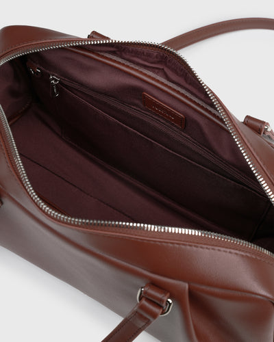 Juni Bowler Bag (Burgundy)