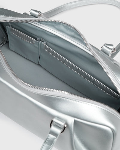 Juni Bowler Bag (Silver)