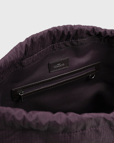 Sonya Ruched Bag (Plum)